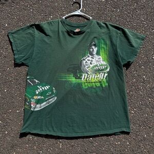 Vintage Nascar Dark Green AMP Dale Jr. Graphic T-Shirt